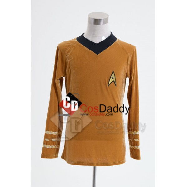 Star Trek TOS the Original Series  Duty Uniform Brown Velvet  T-Shirt 