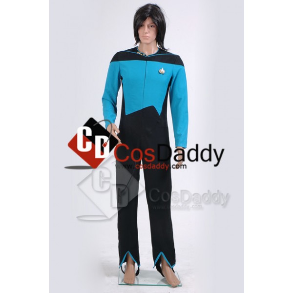 Star Trek TNG The Next Generation Medical Science Uniform Teal Jumpsuit 