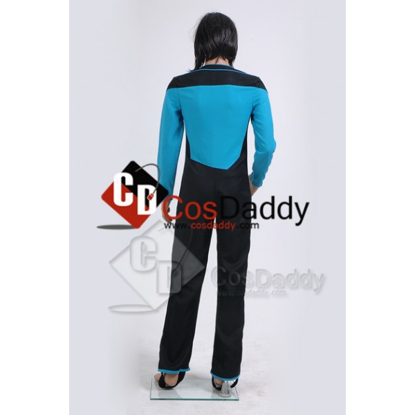 Star Trek TNG The Next Generation Medical Science Uniform Teal Jumpsuit 