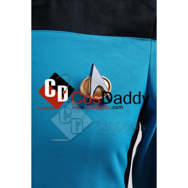 Star Trek TNG The Next Generation Medical Science Uniform Teal Jumpsuit 