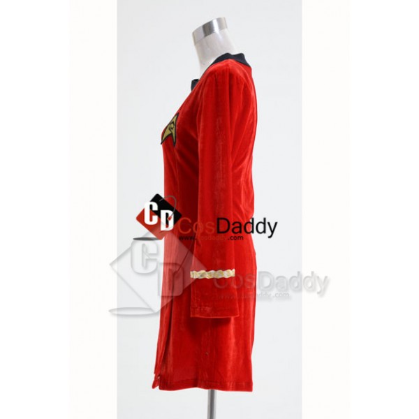 Star Trek TOS The Original  Duty Uniform Red Velvet Dress