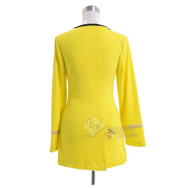 Star Trek The Original Series The Female Duty Uniform Yellow Dress Cosplay Costume 