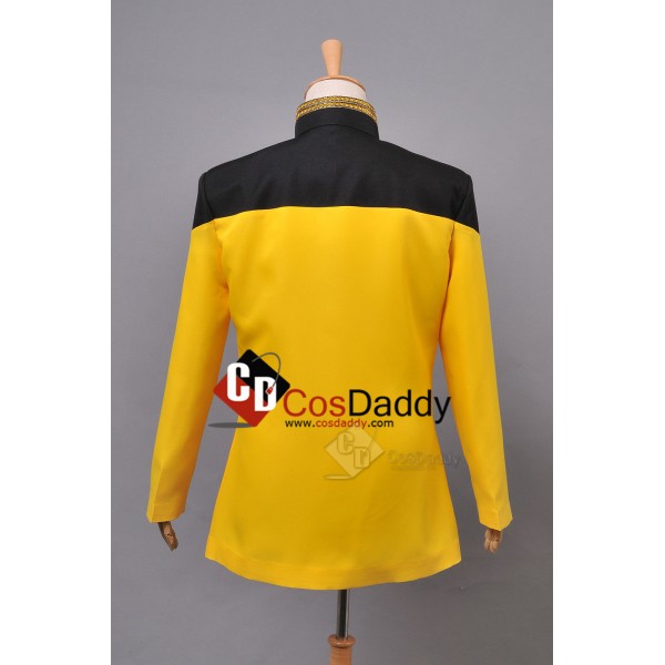 Star Trek TNG the next Generation Yellow  Dress Uniform