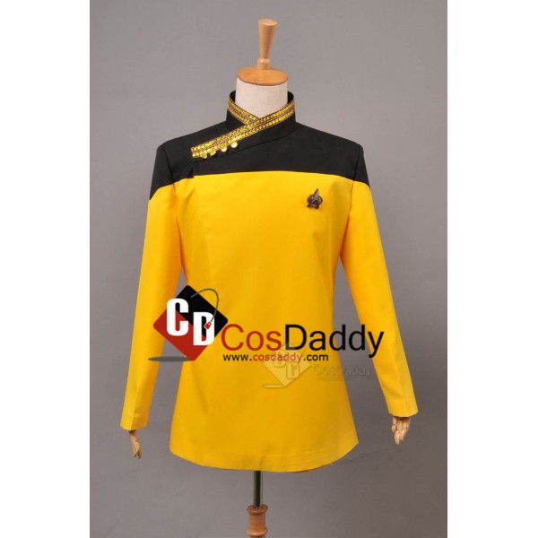 Star Trek TNG the next Generation Yellow  Dress Uniform