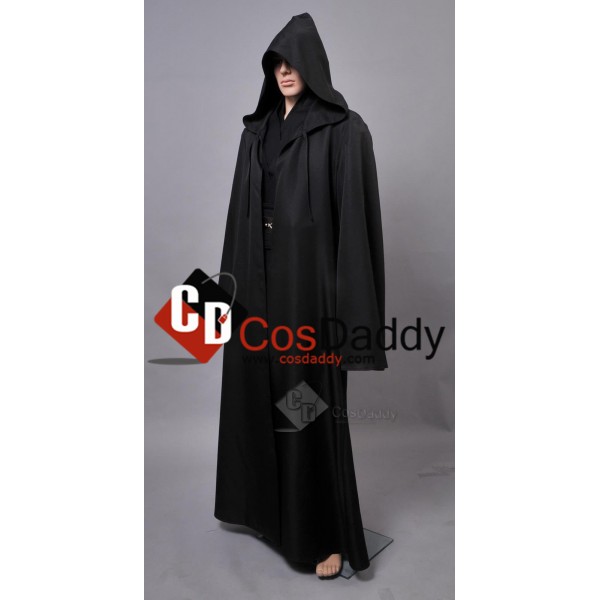 Star Wars Anakin Jedi Tunic Black Cosplay Costume