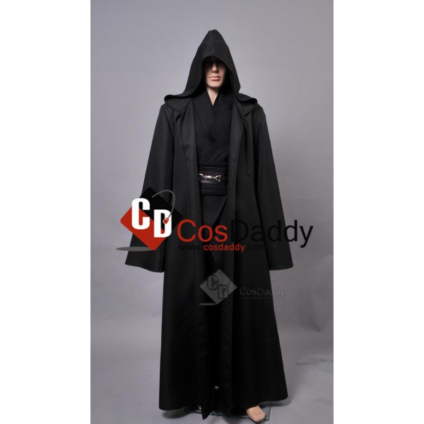 Star Wars Anakin Jedi Tunic Black Cosplay Costume