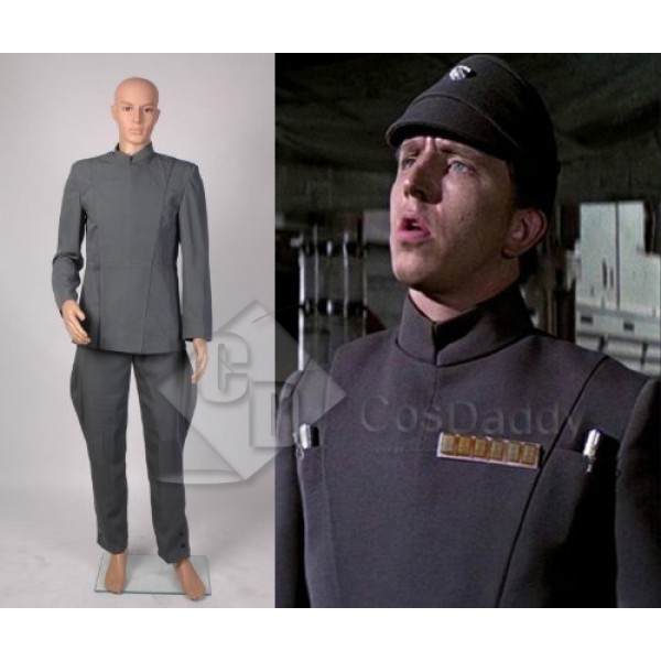 Star Wars Imperial Officer Uniform Grey Cosplay Costume 