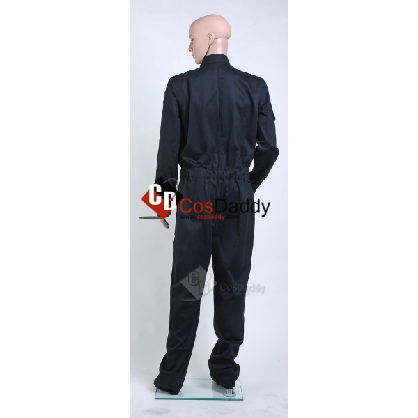 Star Wars Imperial Tie Fighter Pilot Black Flightsuit Jumpsuit Cosplay Costume