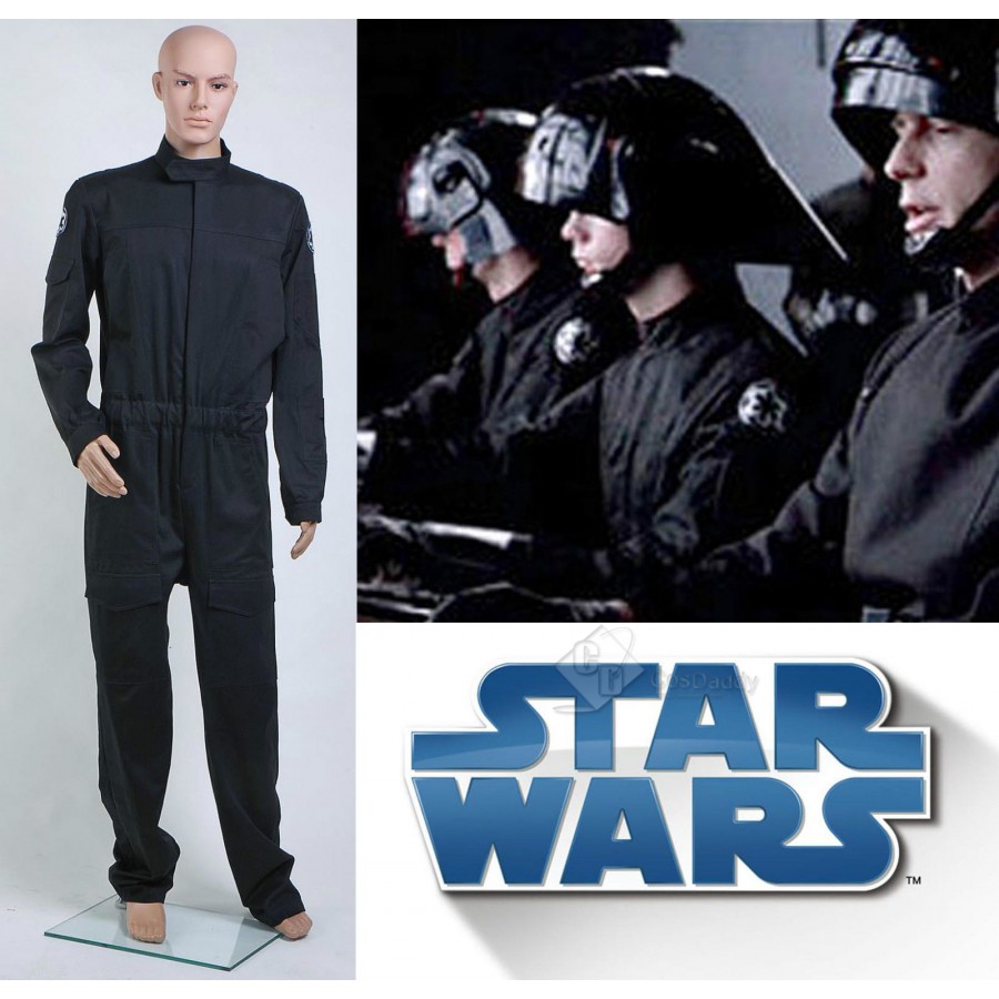 Star Wars Imperial Tie Fighter Pilot Flight Suit Cosplay Costume 