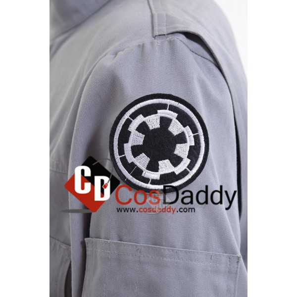 Star Wars Imperial Technician AT ST Flightsuit Jumpsuit Cosplay Costume