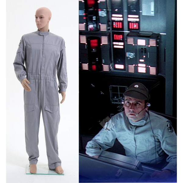 Star Wars Imperial Technician AT ST Flightsuit Jumpsuit Cosplay Costume