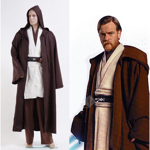 Star Wars Obi-Wan Kenobi Jedi Cosplay Costume 