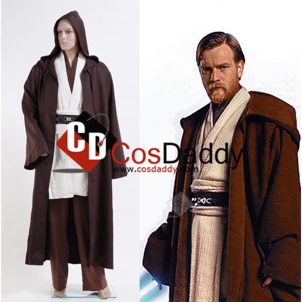 Star Wars Obi-Wan Kenobi Jedi Cosplay Costume 