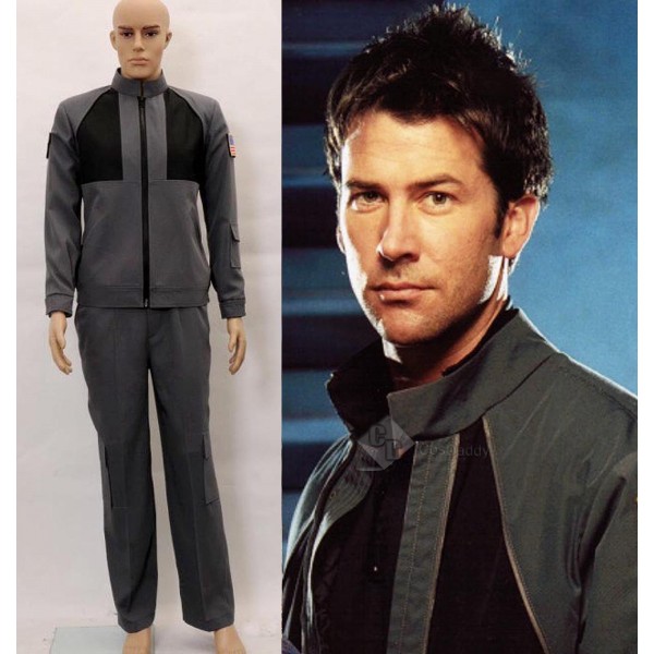 Stargate Atlantis John Sheppard Jacket Pants Uniform Cosplay Costume 