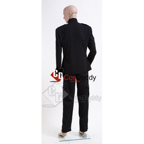 Stargate Universe SGU Black Uniform Jacket Pants Cosplay Costume 