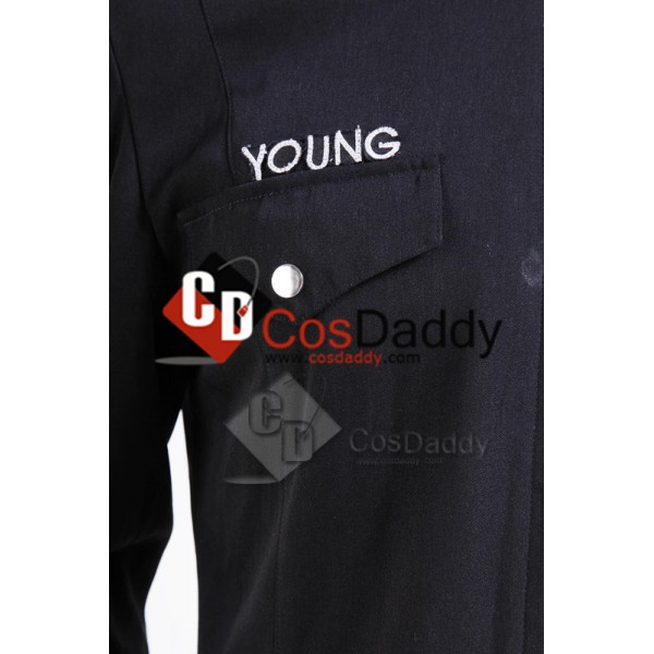 Stargate Universe SGU Black Uniform Jacket Pants Cosplay Costume 