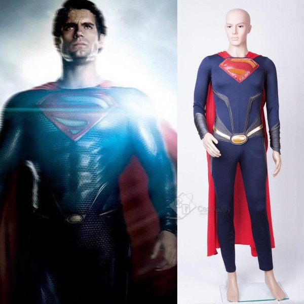 Superman Man of Steel Cosplay Costume 2013 Style 