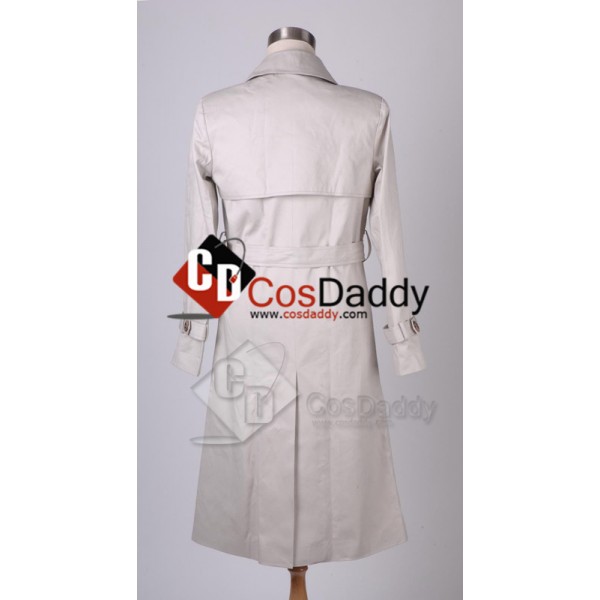 Supernatural Castiel Twill Trench Coat Cosplay Costume