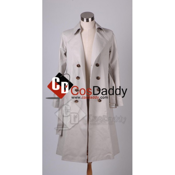 Supernatural Castiel Twill Trench Coat Cosplay Costume