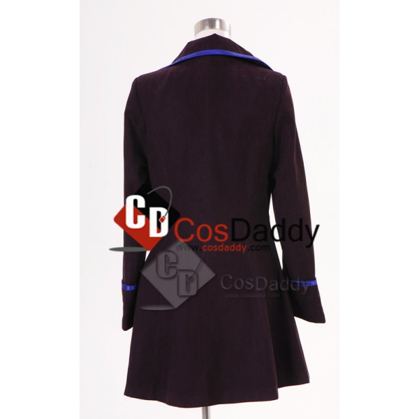 Syfy Miniseries Alice in Wonderland Alice Long Purple Coat Cosplay Costume