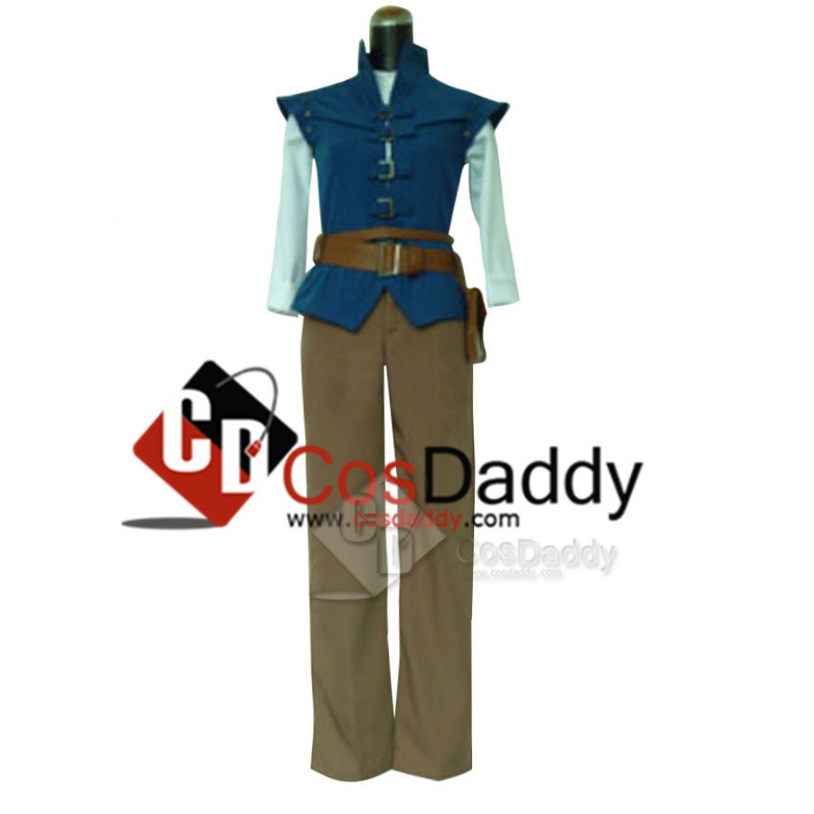 Hot！ Anime Tangled Flynn Rider Cosplay Costume custome No shoes