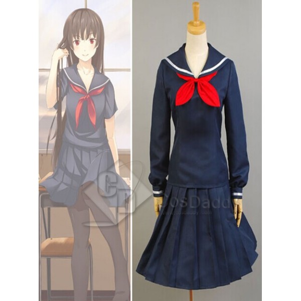 Tasogare Otome × Amnesia Yuuko Kanoe School Uniform Cosplay Costume 