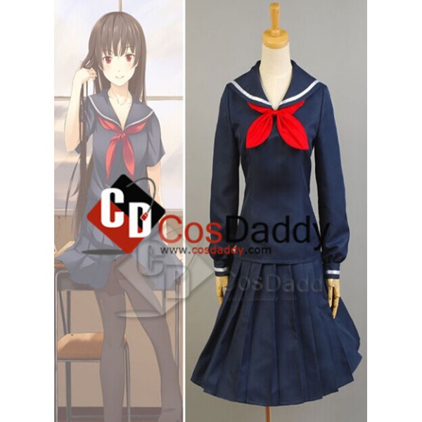 Tasogare Otome × Amnesia Yuuko Kanoe School Uniform Cosplay Costume 