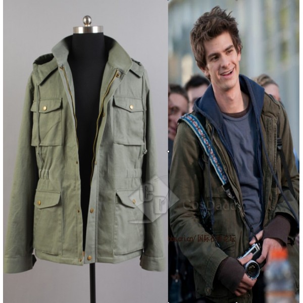 The Amazing Spider-Man Peter Parker Twill Jacket Hoodie Cosplay Costume