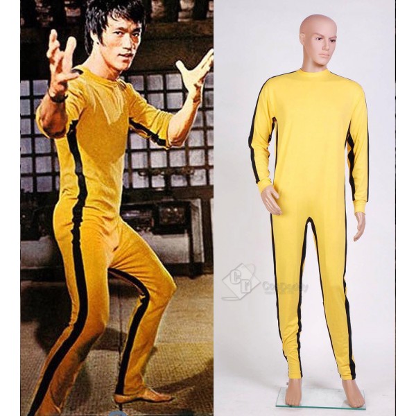 The Game of Death Bruce Lee Jumpsuit Cosplay Costume 