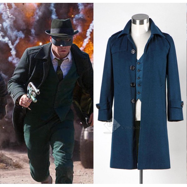 The Green Hornet Britt Reid Trench Coat Cosplay Costume