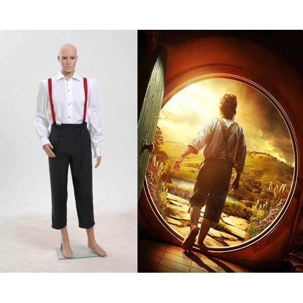 The Hobbit Lord of the Rings Bilbo Baggins Cosplay Costume