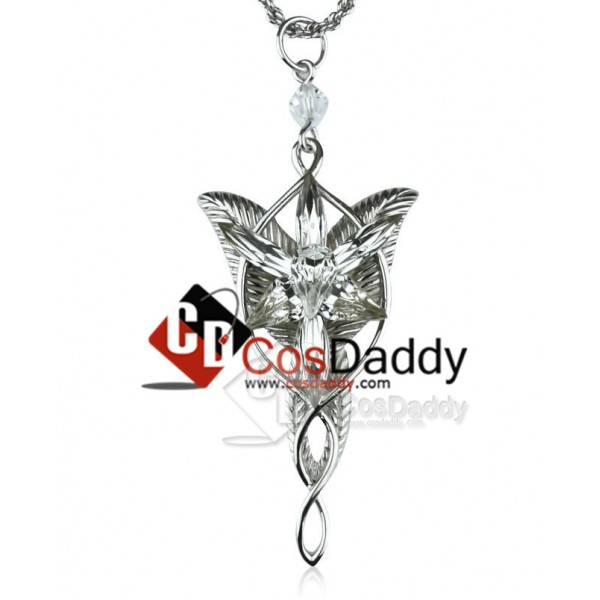 The Lord of the Rings Arwen Evenstar Necklace Silver Halloween Prop Platinum-plated Alloy