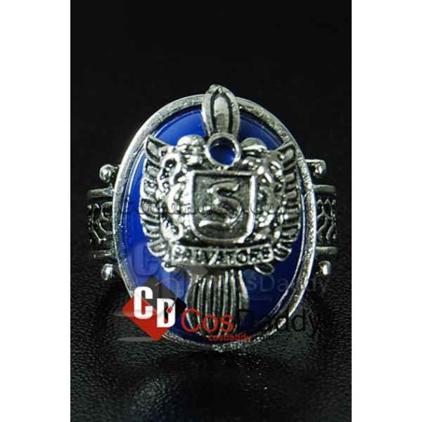 The Vampire Diaries Stefan Salvatore Crest Ring Silver-Plated Alloy