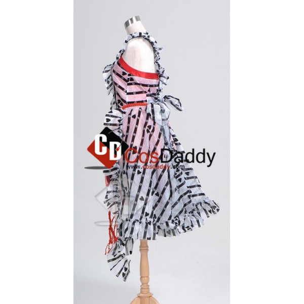 Tim Burton Alice In Wonderland Alice Red Court Um Dress Cosplay Costume