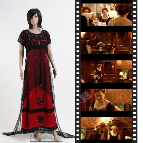 Titanic Rose Jump Robe Victorienne Cosplay Costume