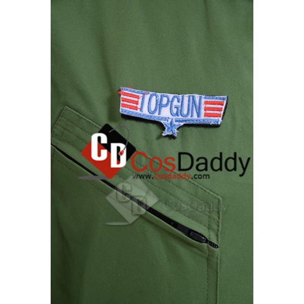 Top Gun Maverick Pete Mitchell Flight Suit Mens Jumpsuit Cosplay Costume 
