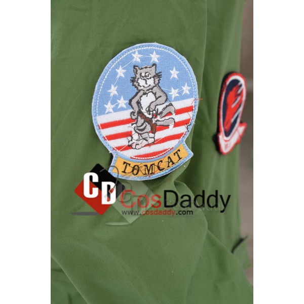 Top Gun Maverick Pete Mitchell Flight Suit Mens Jumpsuit Cosplay Costume 