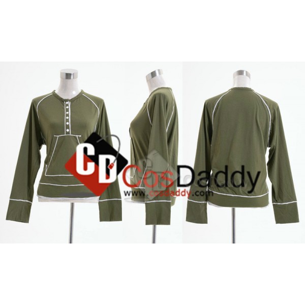 Twilight Bella Swan Vert kangourou Henley Shirt Cosplay Costume