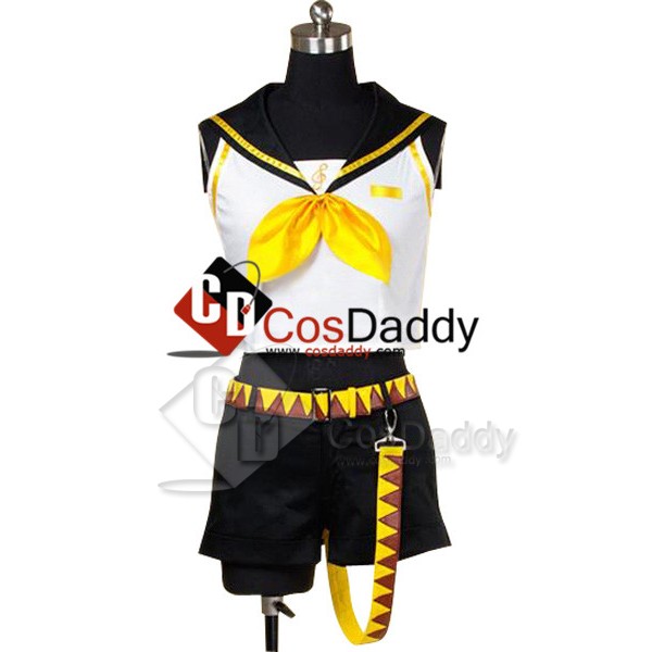 Vocaloid 2 Rin Kagamine Girl Cosplay Costume 