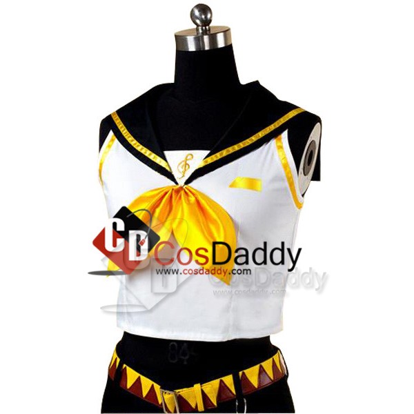 Vocaloid 2 Rin Kagamine Girl Cosplay Costume 