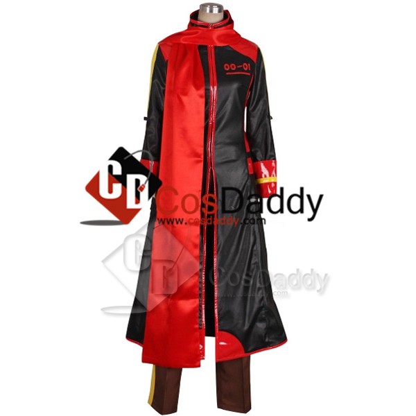 Vocaloid Akaito Red & Black Cosplay Costume