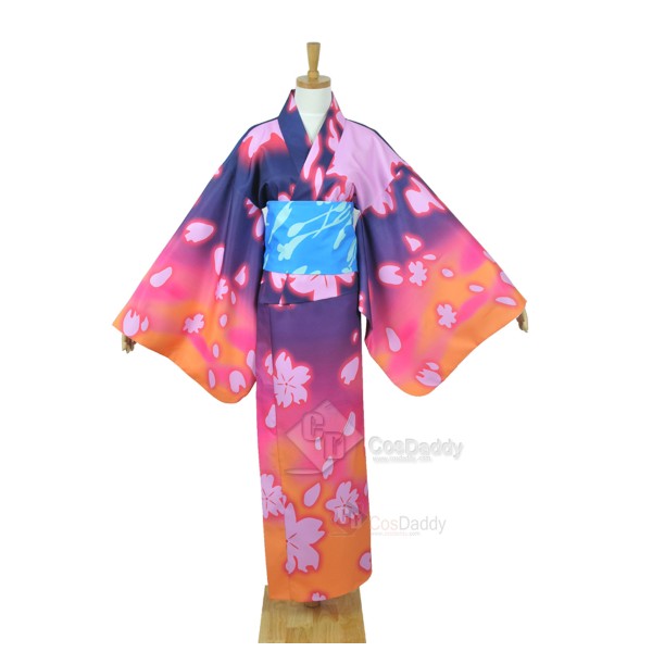 Vocaloid Hatsune Miku Project Diva-F Megurine Luka Bathrobe Kimono Cosplay Costume 