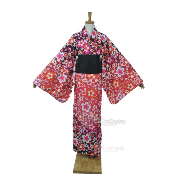 Vocaloid Hatsune Miku Project Diva-F Meiko Bathrobe Kimono Cosplay Costume 