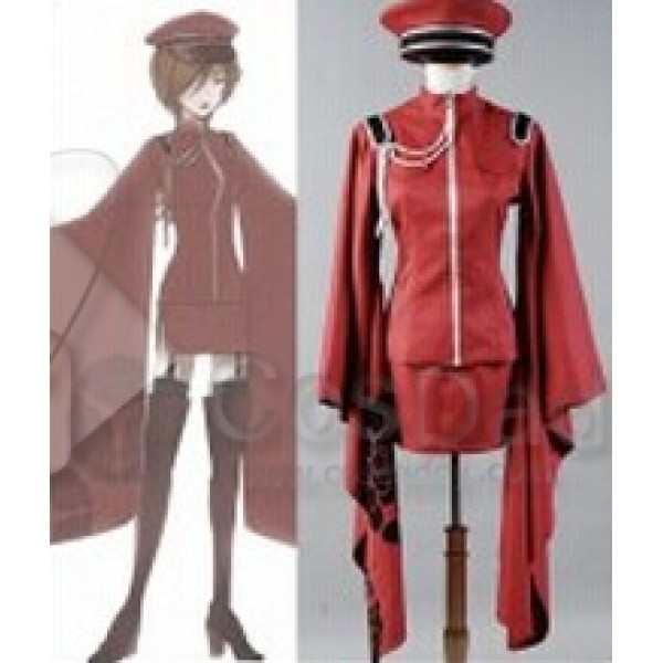 Vocaloid Meiko Senbon Sakuras Dress Uniform Cosplay Costume 