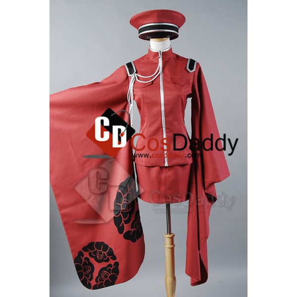 Vocaloid Meiko Senbon Sakuras Dress Uniform Cosplay Costume 
