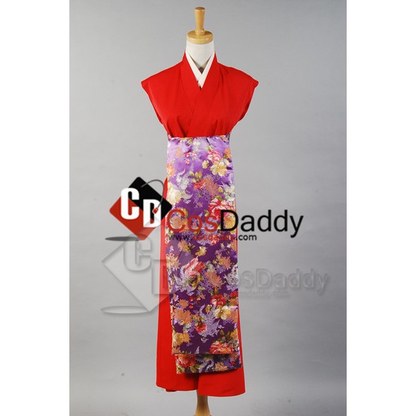 Vocaloid Senbon Sakura Meiko Kimono Cosplay Costume 