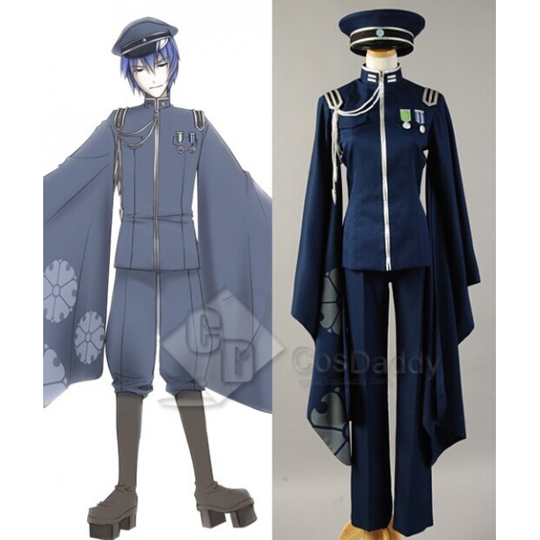 Vocaloid Senbon Sakuras or Senbon Zakura Kaito Cosplay Costume 