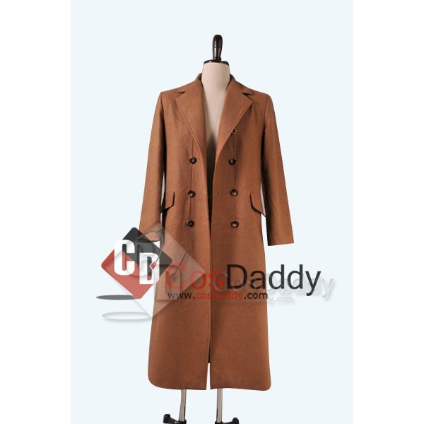 Doctor  Who Tenth 10th Doctor Wool Trench Coat Costume 