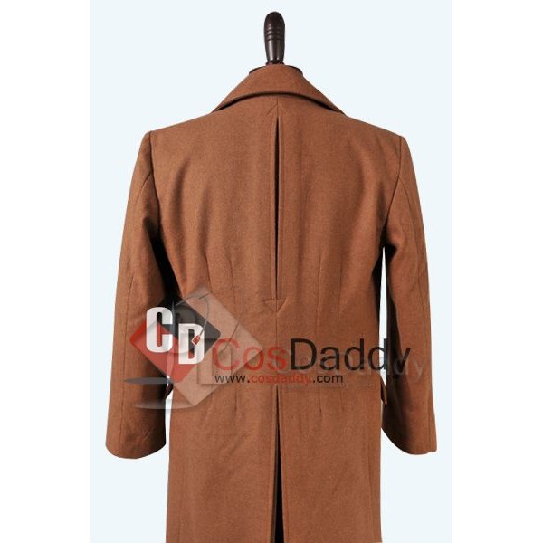 Doctor  Who Tenth 10th Doctor Wool Trench Coat Costume 