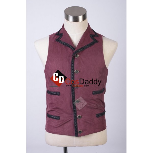 Doctor Who Eleventh 11th Doctor Purple Waistcoat Vest Costume